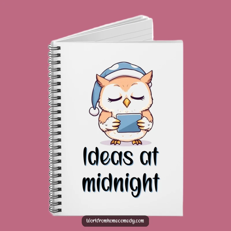 Funny Sleepy Owl Tablet Notebook: Capture Your Drowsy Thoughts!