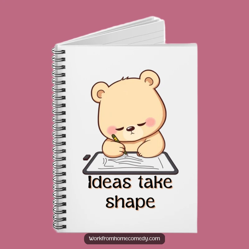 Funny Bear Artist Notebook: Journal with a sketching bear, ideal funny gift for planners.