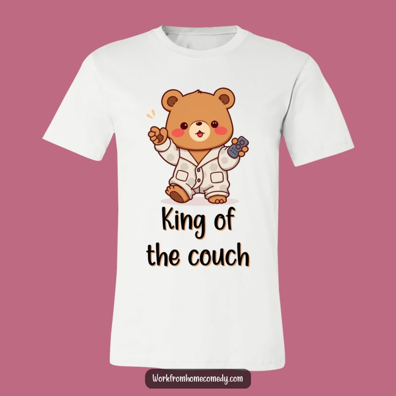 Funny Bear Pajama Remote T-Shirt: Master of the Remote!
